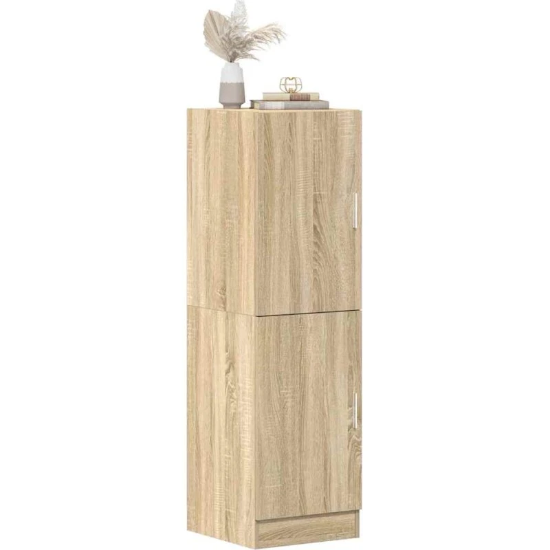vidaXL Køkkenskab 38x41,5x131,5 cm Røget Egetræsfarve