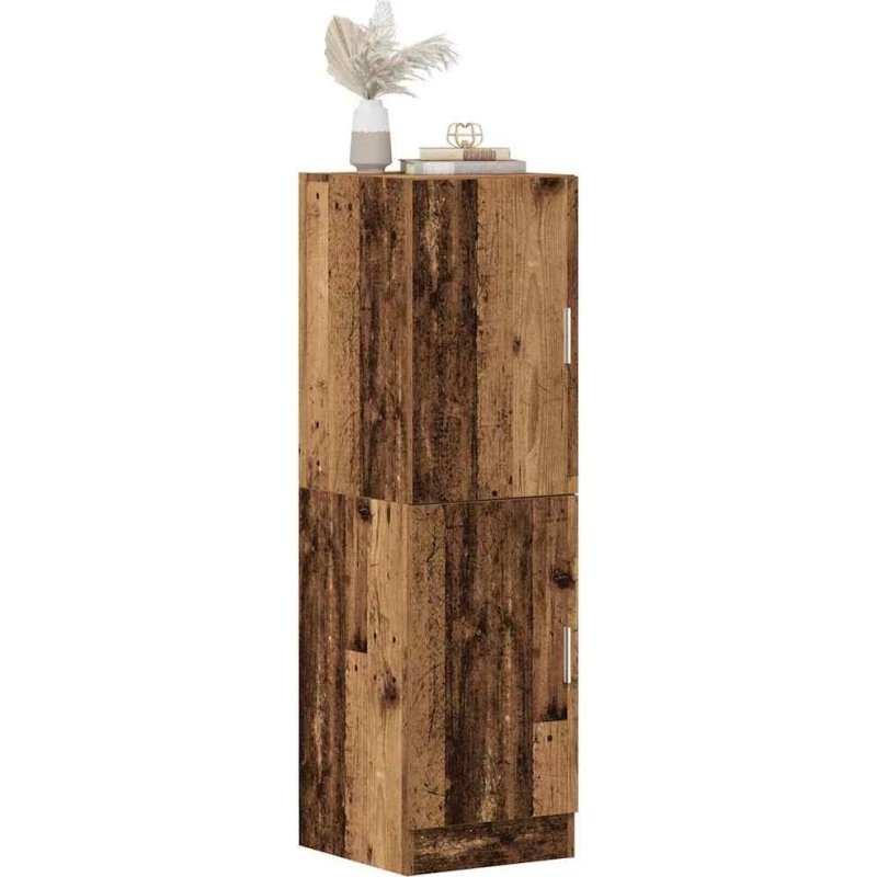 vidaXL Køkkenskab 38x41,5x131,5 cm Konstrueret Træ Antikt Træ