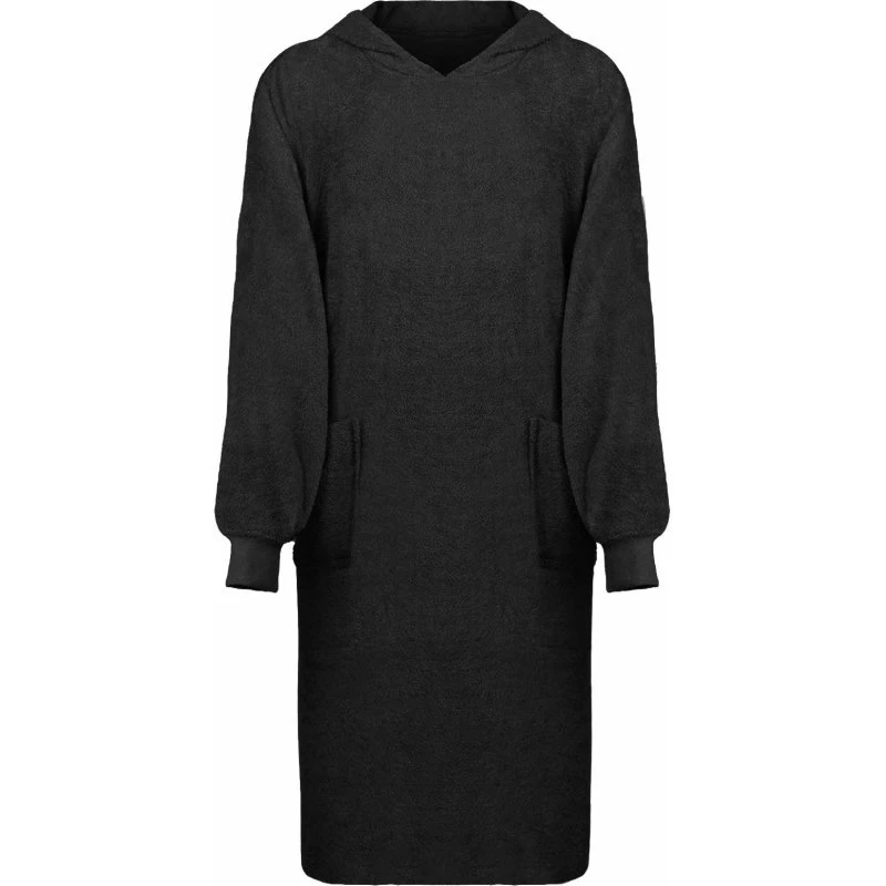 vidaXL Tæppe-hoodie Sort XL Bomuld
