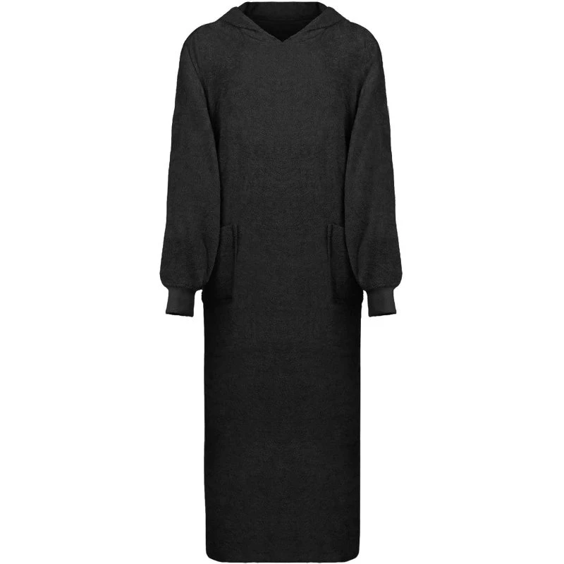 vidaXL Tæppe-hoodie KINN Sort XXL Bomuld