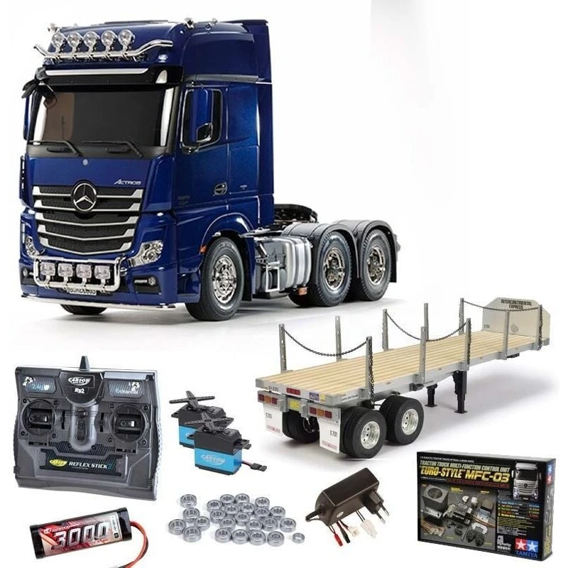 Mercedes-Benz Actros 3363 GigaSpace 6x4 RC 1:14 (Pearl Blue) komplet