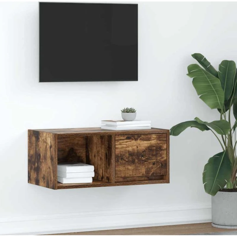 vidaXL tv-bord 60x31x25,5 cm røget egetræsfarve