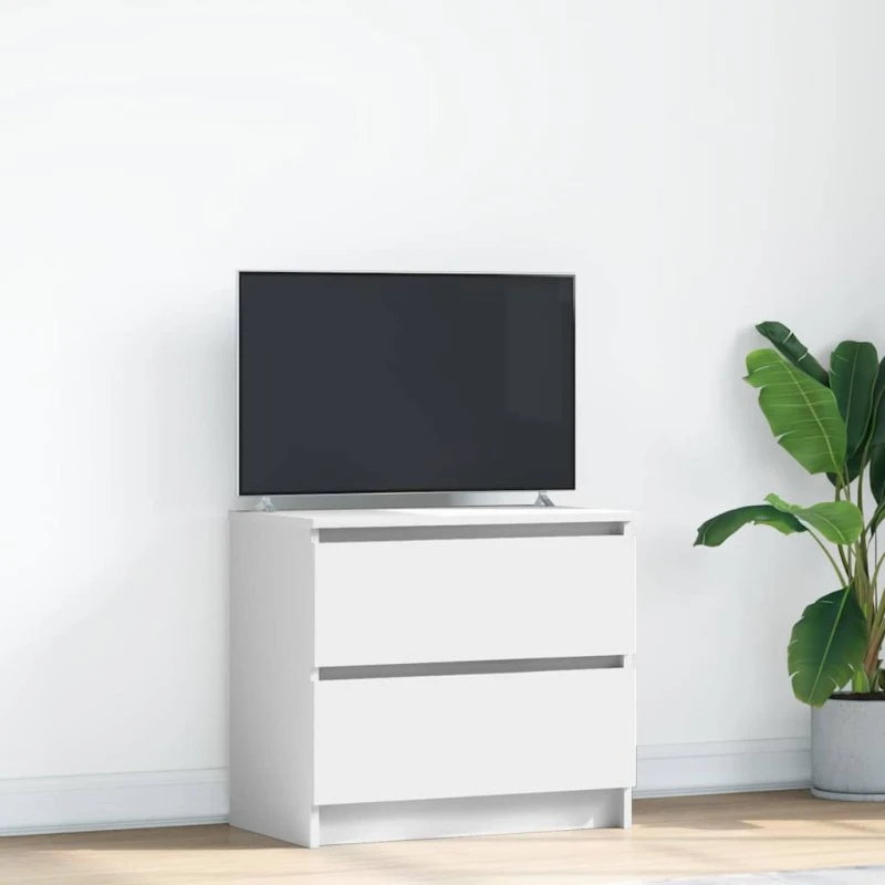 vidaXL tv-bord 60x35x54 cm konstrueret træ hvid