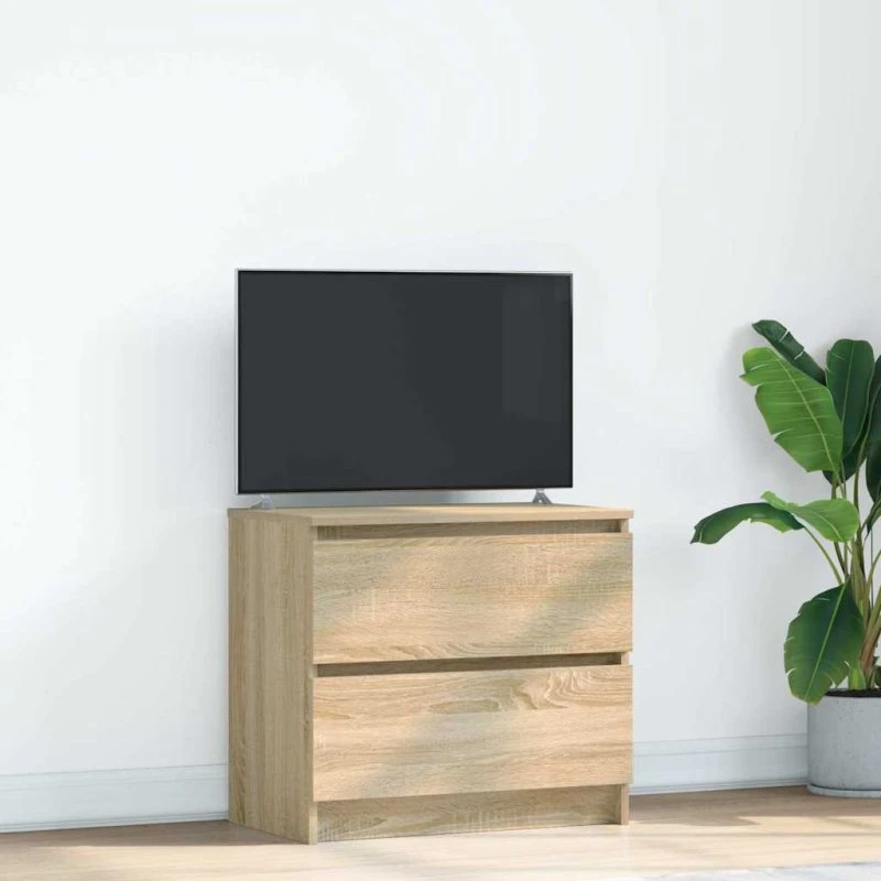 vidaXL Tv-bord 60x35x54 cm konstrueret træ sonoma-eg