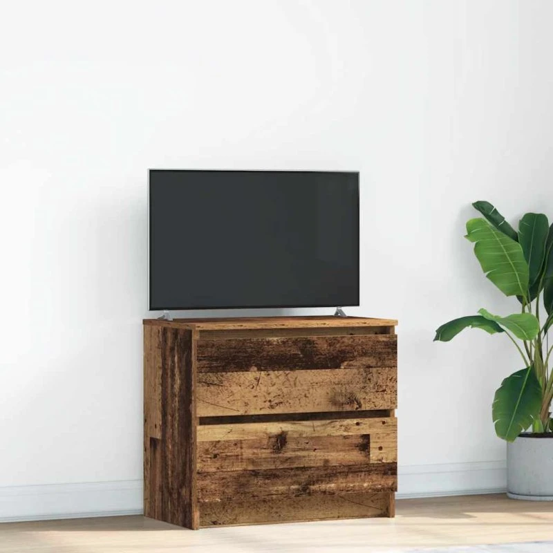 vidaXL tv-bord 60x35x54 cm konstrueret træ antikt trælook