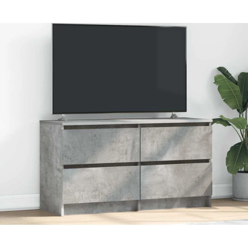 vidaXL tv-bord 100x35x54 cm konstrueret træ betongrå