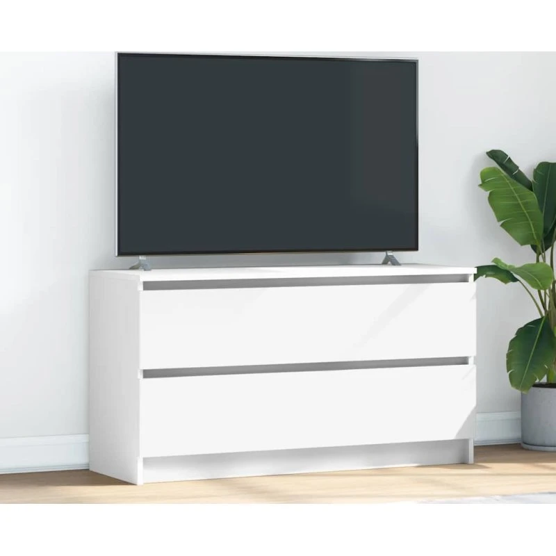 vidaXL tv-bord 100x35x54 cm konstrueret træ hvid
