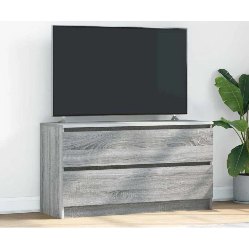 vidaXL Tv-bord 100x35x54 cm konstrueret træ grå sonoma-eg