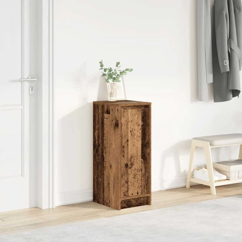 vidaXL Skoreol 29,5x34x76 cm Konstrueret Træ Gammelt Træ-look