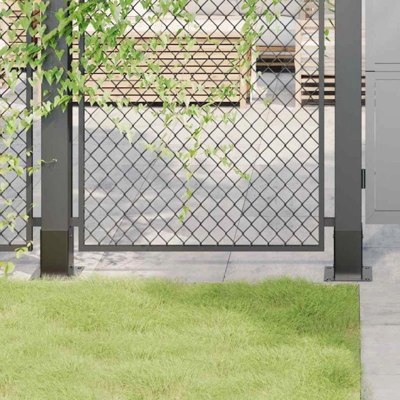 vidaXL Stolpefødder 81x81 mm, 4 stk., pulverlakeret stål
