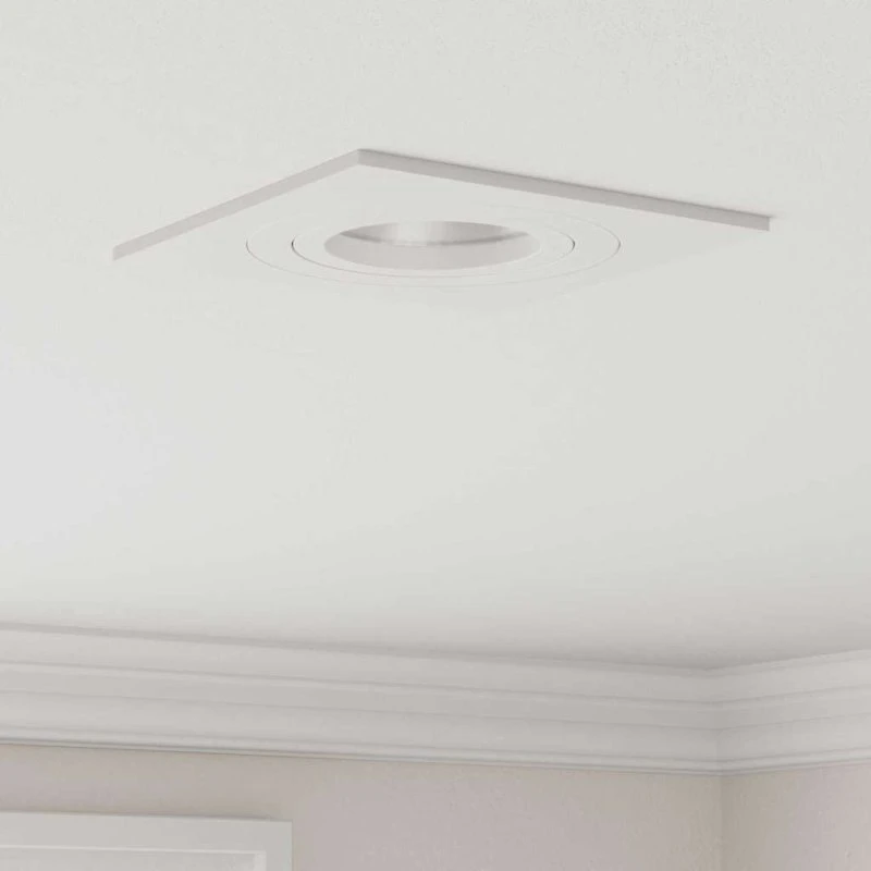 vidaXL Spotlight 6 stk Hvid 9 x 9 x 2 cm Aluminium