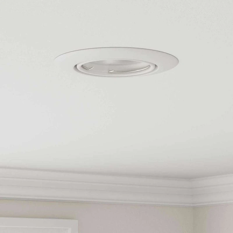 vidaXL 12 stk Hvid Indbygget Spotlight 9 x 9 cm Metal