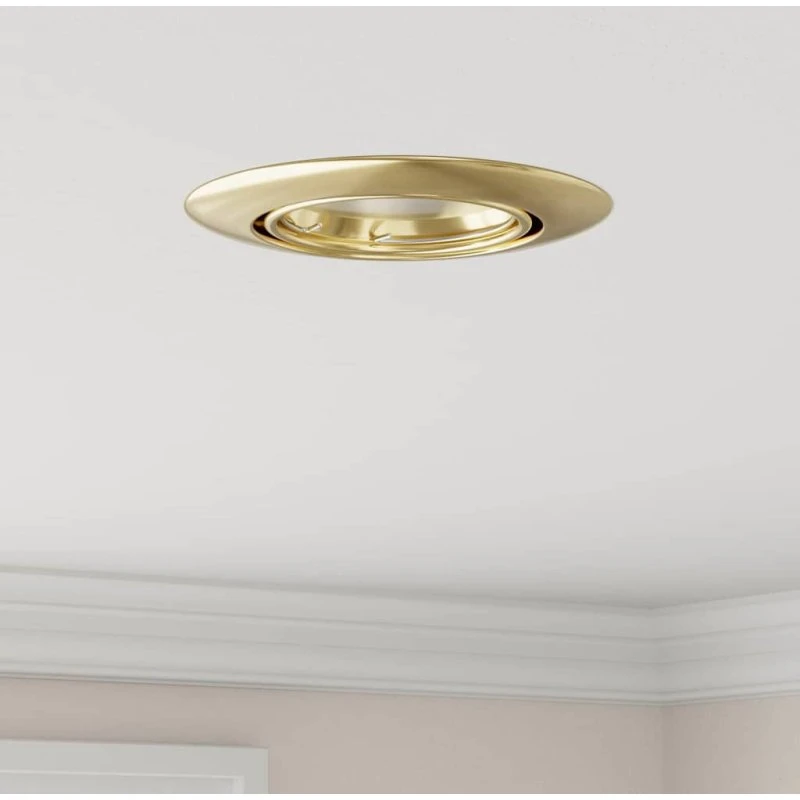 vidaXL 24 stk Guld Indbyggede Spotlight 9 x 9 cm Metal