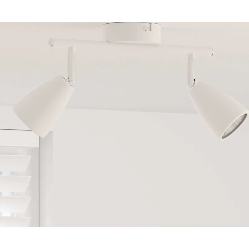 vidaXL Loftsspot Hvid 25,5 x 8 x 15,5 cm Stål