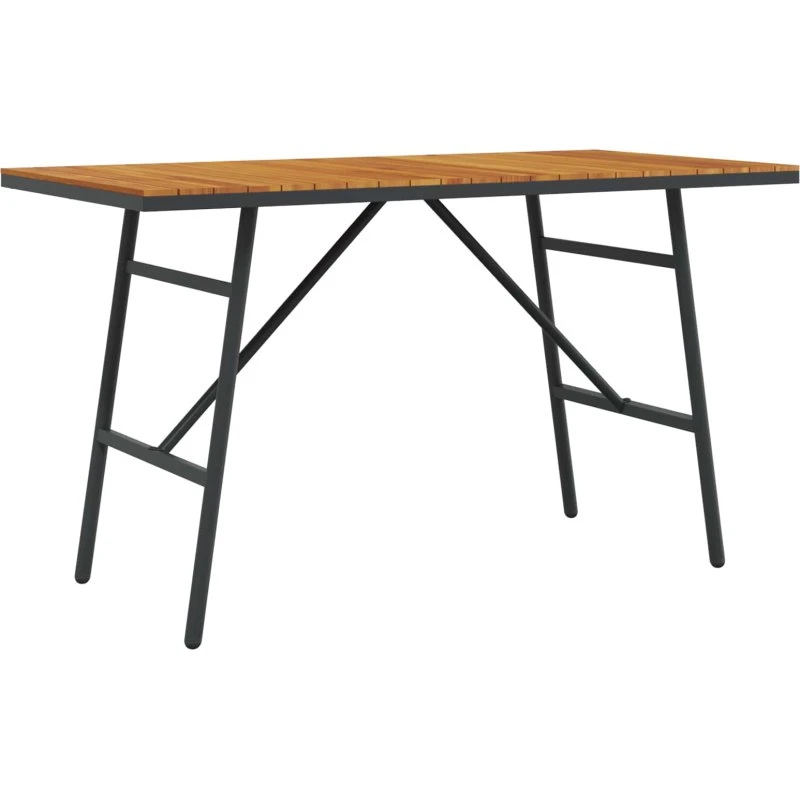 vidaXL Spisebord Brun 110x55x62 cm Massivt Akacietræ