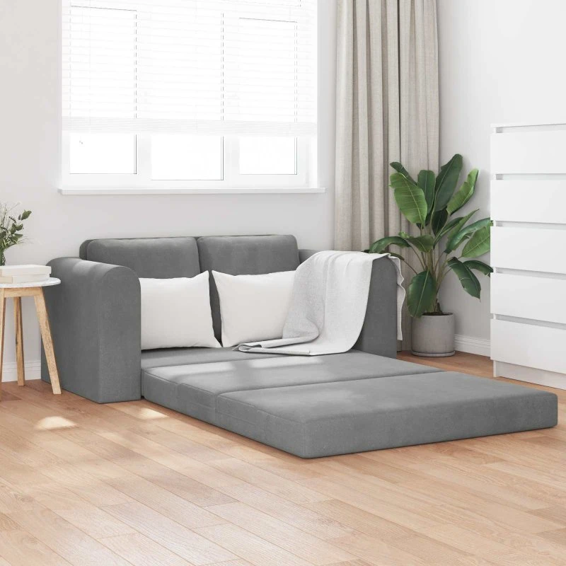 vidaXL Sovesofa Mørkegrå 148 x 71 x 83 cm Fløjl