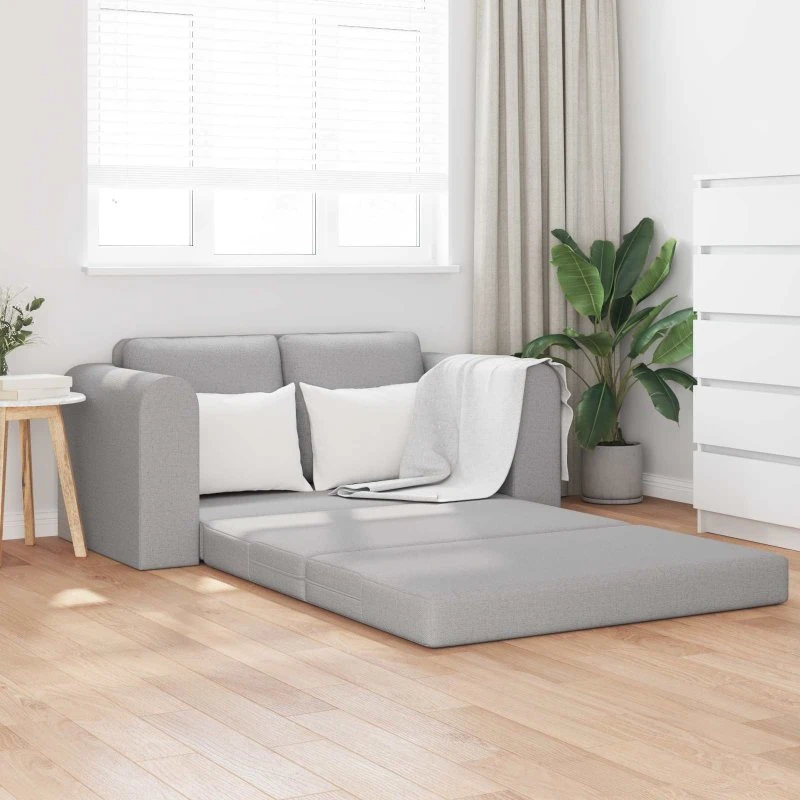 vidaXL Sovesofa 60 cm Skygrå Stof