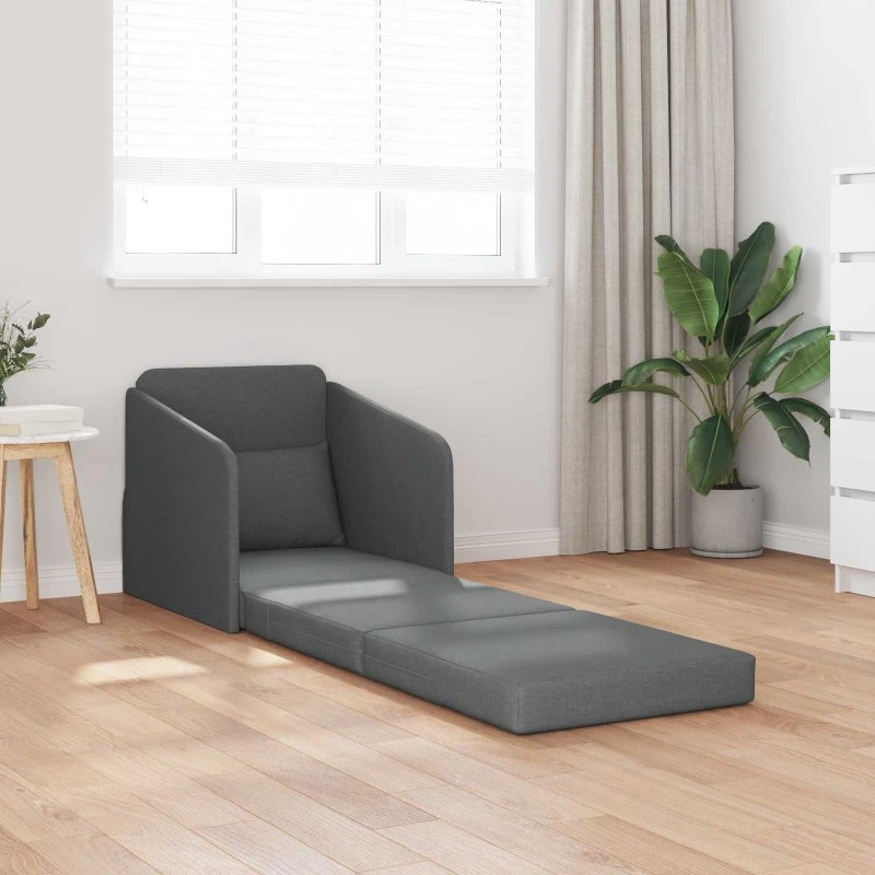 vidaXL Sovesofa Mørkegrå 65 x 80 x 83 cm Stof
