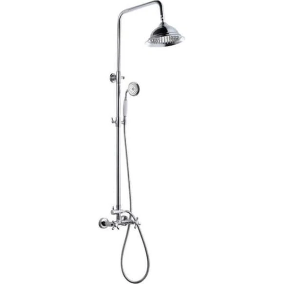 Rousseau Duschpelare med Retro Blandare - Krom