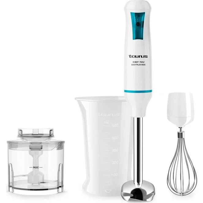 Taurus Stavblendersæt Robot 750 Easy, 750 W, blå/hvid
