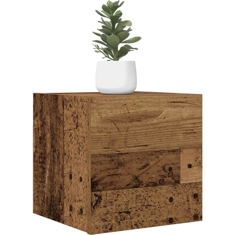 vidaXL Væghængt TV-Skab 30,5x30x30 cm Antikt Træ