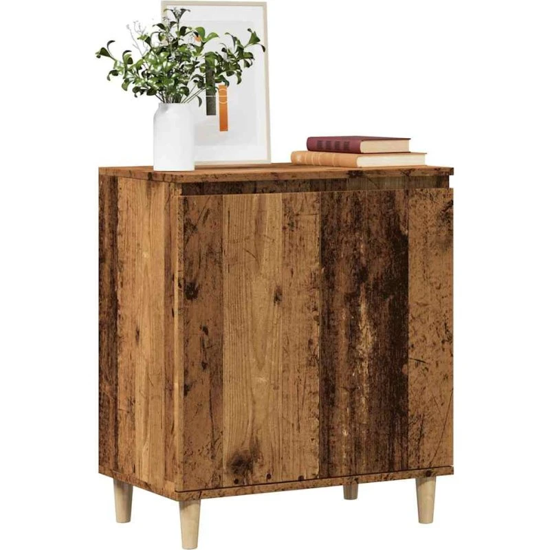vidaXL Skænk 60x35x70 cm Konstrueret Træ Antikt Træ