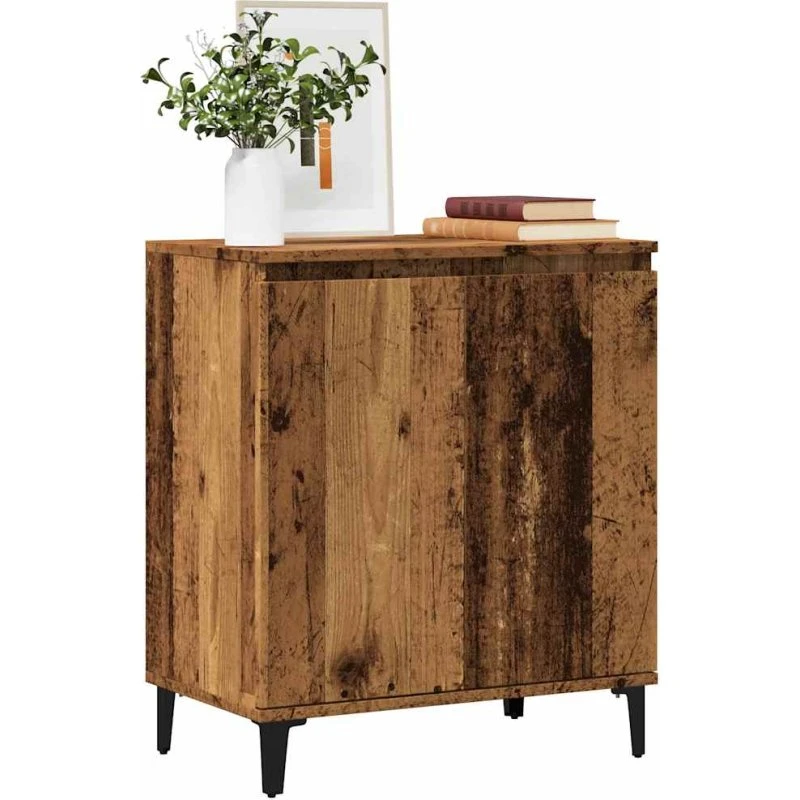 vidaXL Skænk 60x35x70 cm Konstrueret Træ Antikt Træ