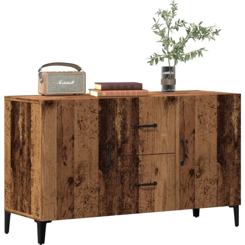 vidaXL Skænk 100x36x60 cm Konstrueret Træ Gammelt Træ-Look