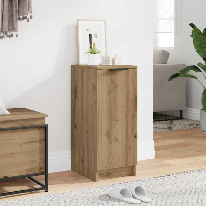 vidaXL Skoskab 29,5x35x70 cm Konstrueret Træ Hvid