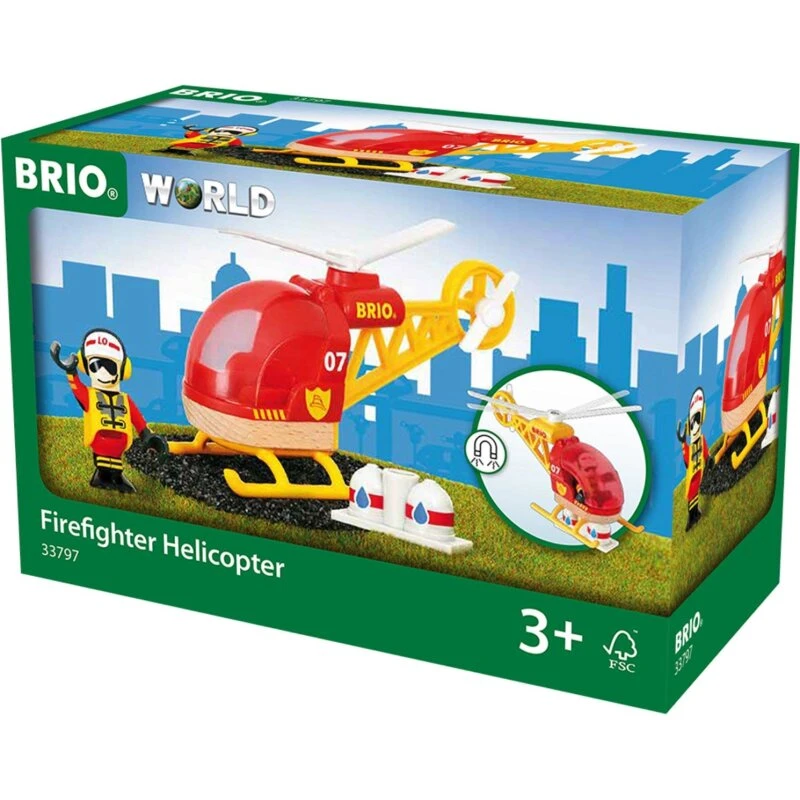BRIO 33797 Redningshelikopter rød