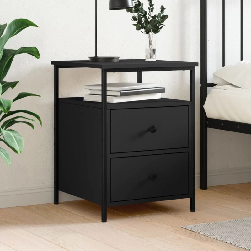 Lund & Co. Sengebord 44x45x60 cm Konstrueret Træ - Gammelt Træ