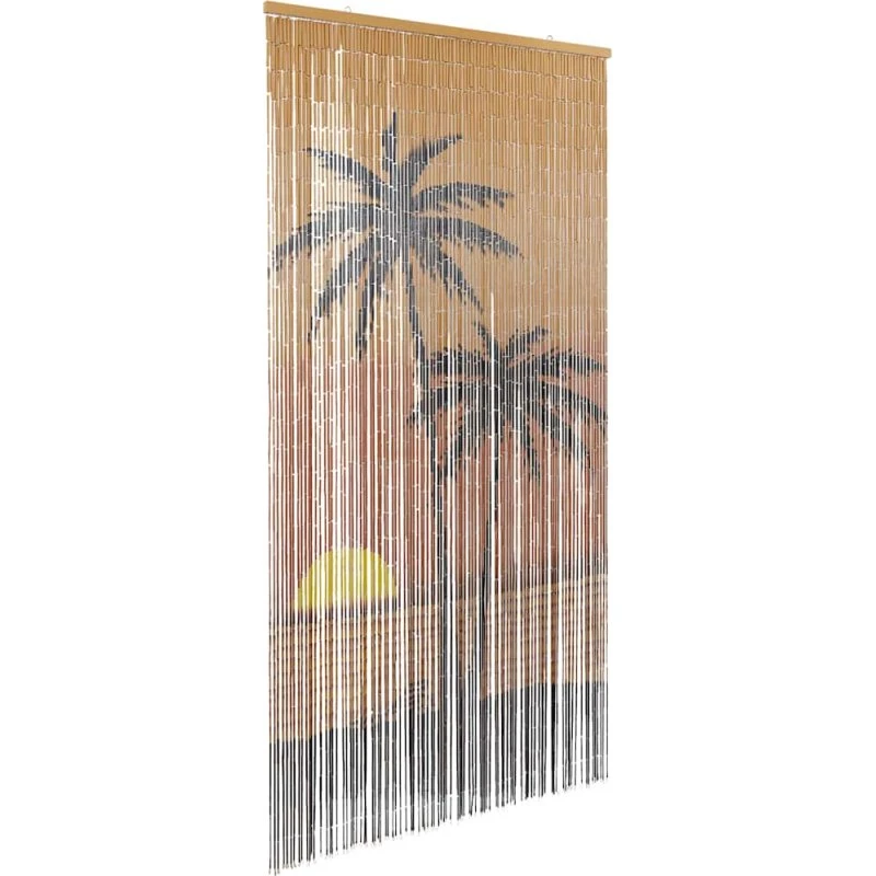 vidaXL Insektgardin Bambus Palmetræ Print 100x220 cm