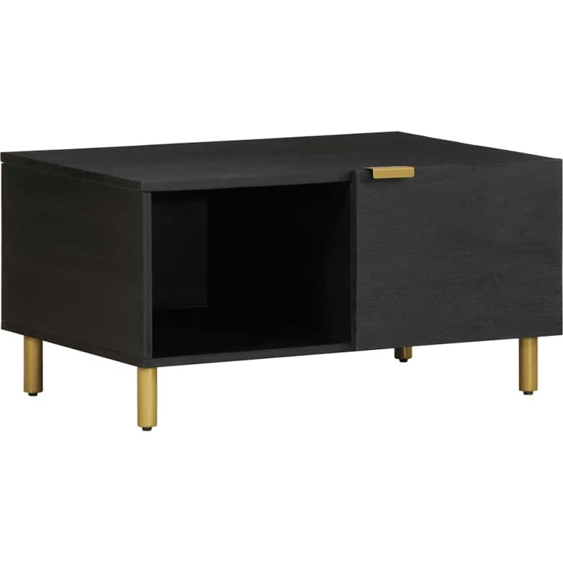 vidaXL sofabord 80x50x40 cm konstrueret træ sort