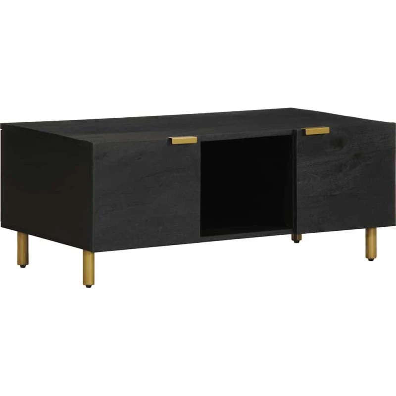 vidaXL Sofabord 100x54x40 cm konstrueret træ sort