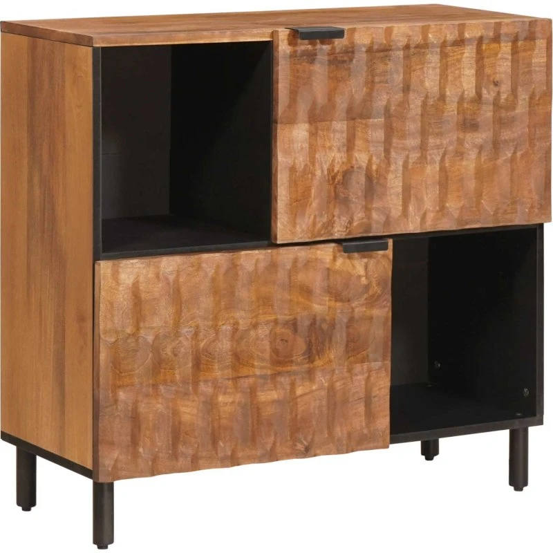 vidaXL Sideboard Acacia Brun 80 x 33 x 75 cm