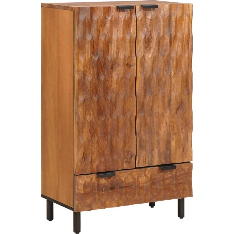vidaXL Højskab Acacia Brun 60x33x100 cm Massivt Mangotræ