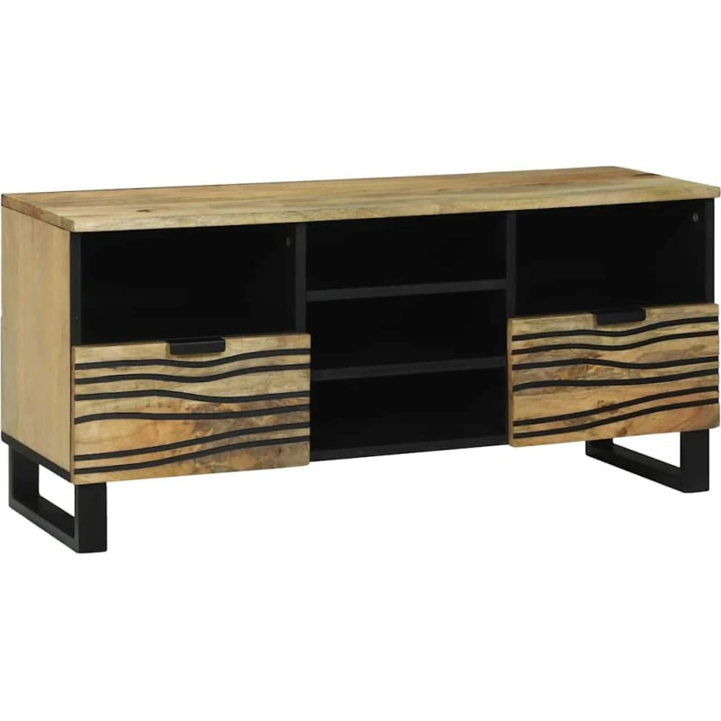 vidaXL TV-skab med skuffe Brun 100 x 33 x 46 cm Konstrueret træ