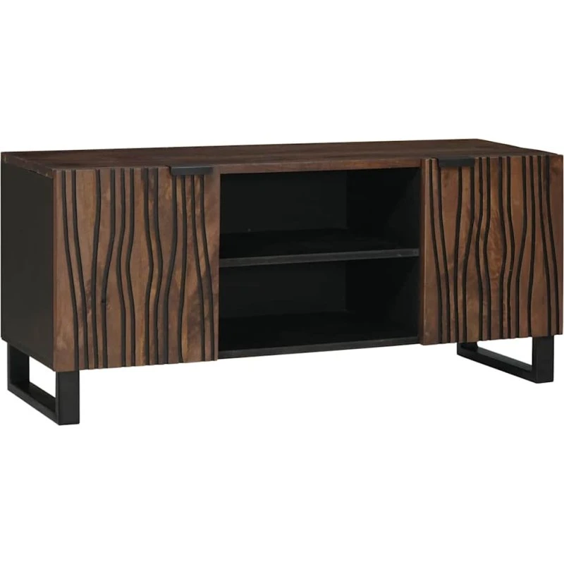 vidaXL TV-enhed i valnød 105 x 33 x 46 cm