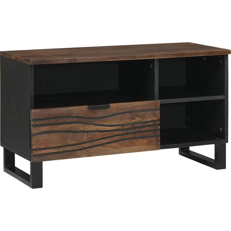 vidaXL TV Skab med Skuffe, Valnød, 80 x 33 x 46 cm