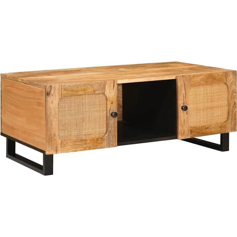 vidaXL Sofabord Artisan Egetræ 100 x 54 x 40 cm