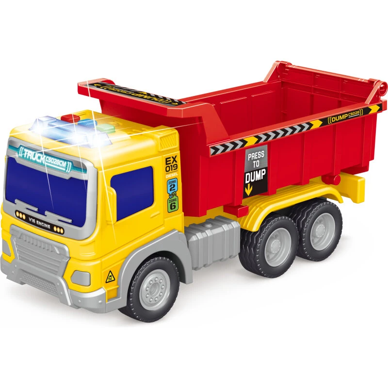 SpeedCar Legetøjslastbil Tip - Lys & Ly d, Batteri, 22 cm (3+)