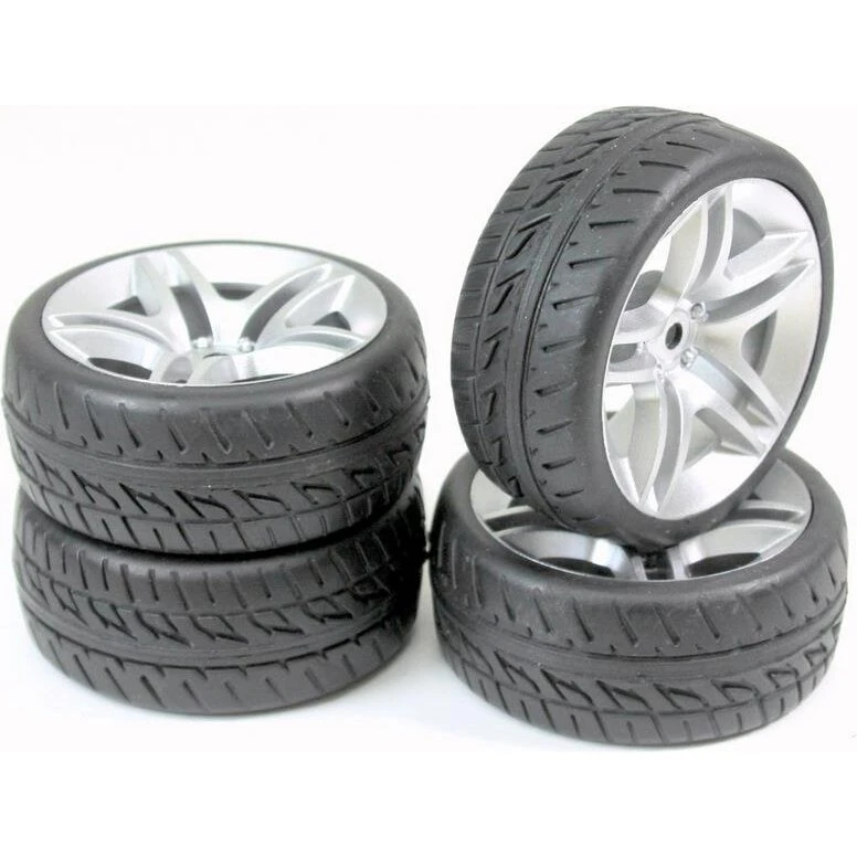 Absima 2510005 1/10 Onroad dæk på fælge (4 stk)