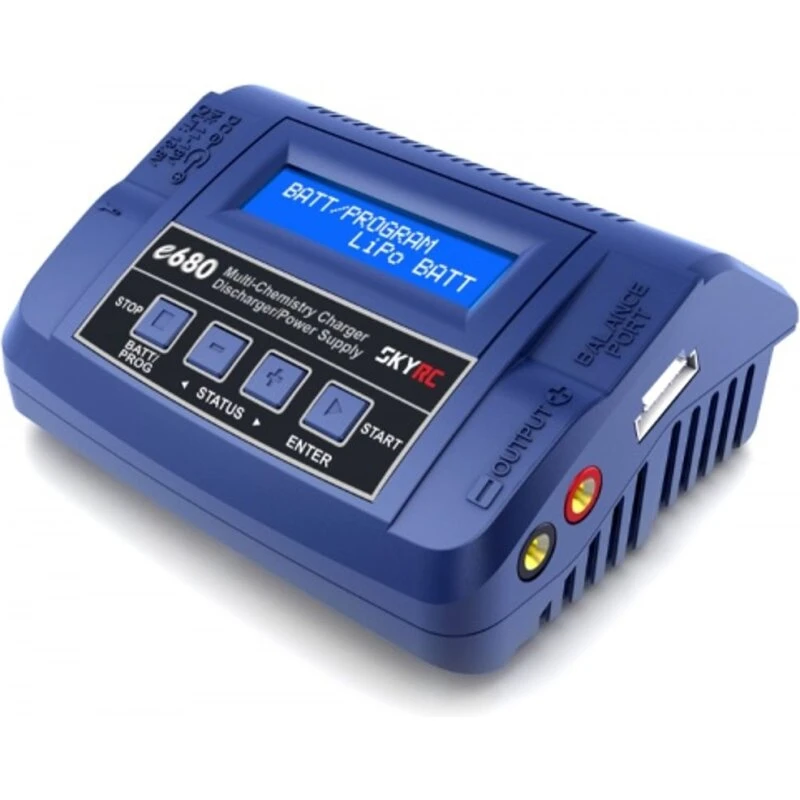 SkyRC e680 Multi XT60 AC/DC oplader 80W (LiPo/LiFe/LiHV/NiMH)