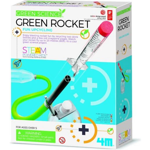 4M Green Science – Grøn Raket byggesæt (8+), op til 25 m