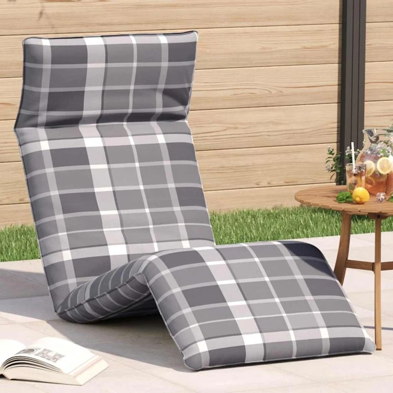 vidaXL foldbar liggestol 175x54x8,5 cm gråternet