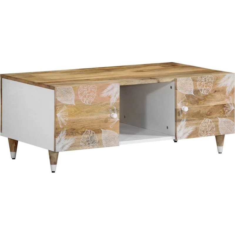 vidaXL Sofabord 100x54x40 cm i Massivt Mangotræ