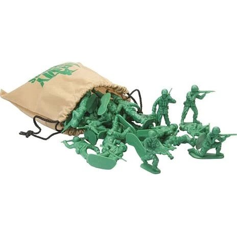 Keycraft legesoldater 32-pak med taske - assorteret