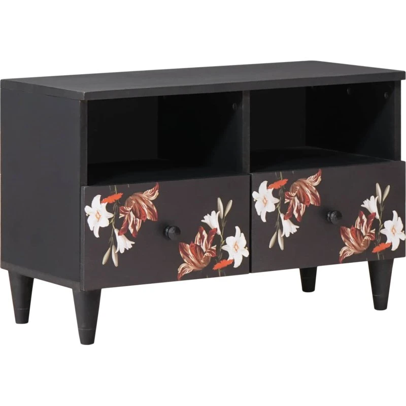 vidaXL Opbevaringsskabe 70 x 33,5 x 46 cm, massivt mangotræ, flerfarvet