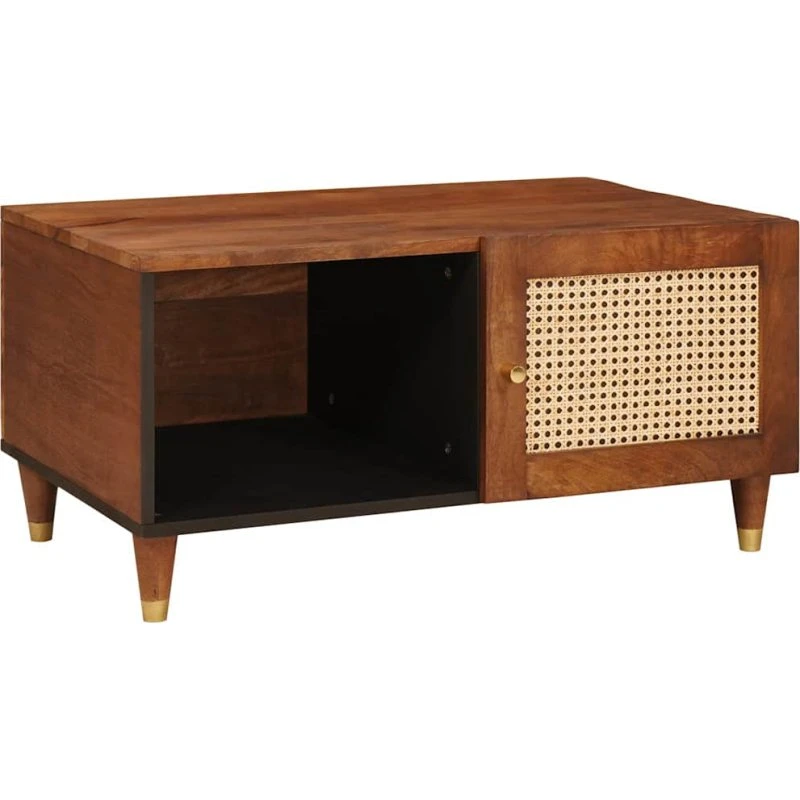 vidaXL Sofabord 80 x 50 x 40 cm i Massivt Mangotræ, Brun