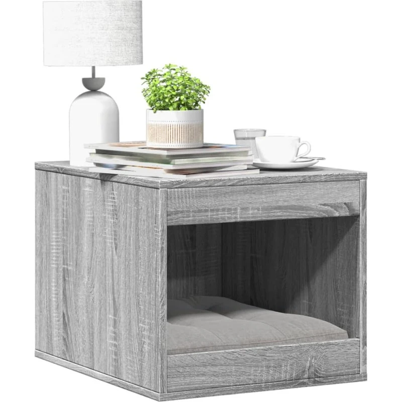 vidaXL Toiletskjul Kattebakke 47x59x42 cm Grå Sonoma